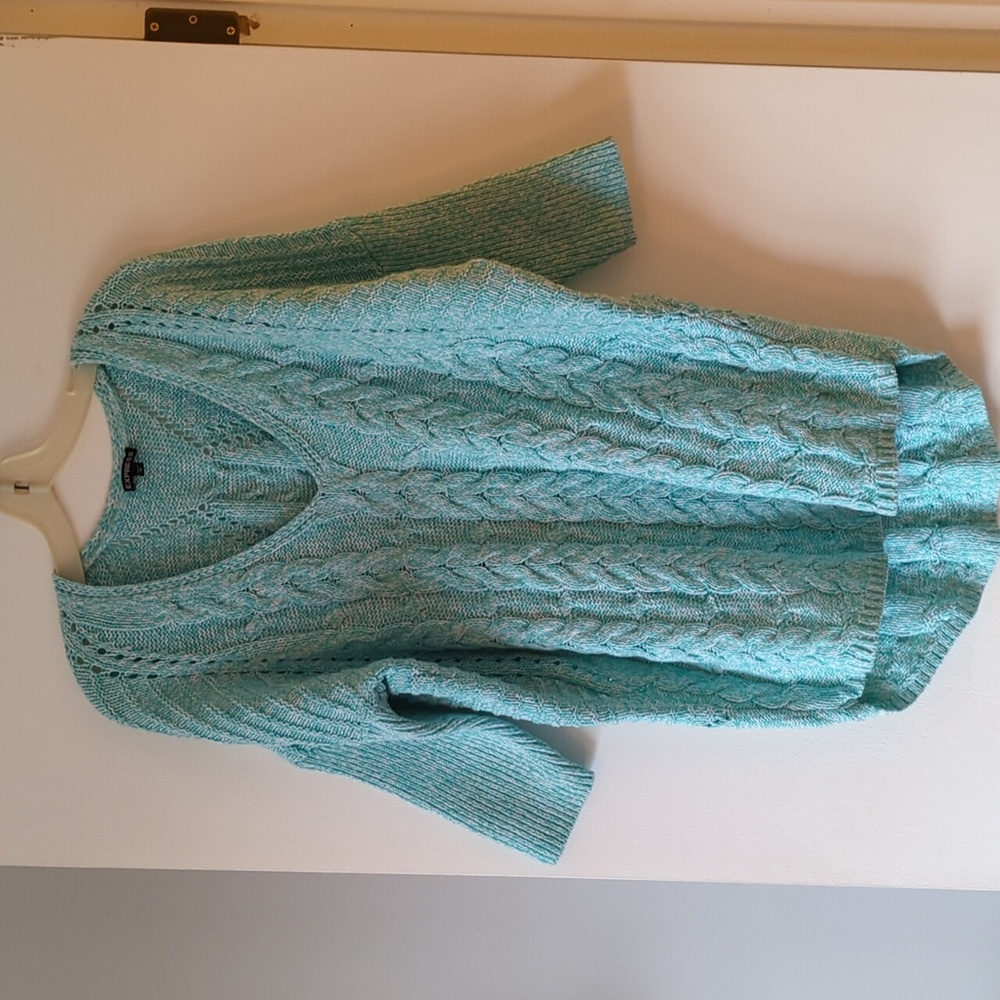 Express seafoam green sweater large